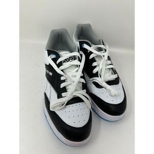 Reebok BB 4000 II Mens Sneakers White Black Blue Low Top Basketball Shoes Sz 8.5